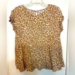 Animal print top